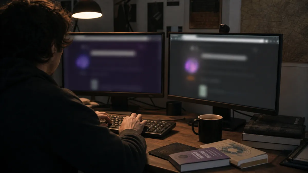 A user is comparing Tor Browser and Tor Browser Alpha interfaces on dual monitors.